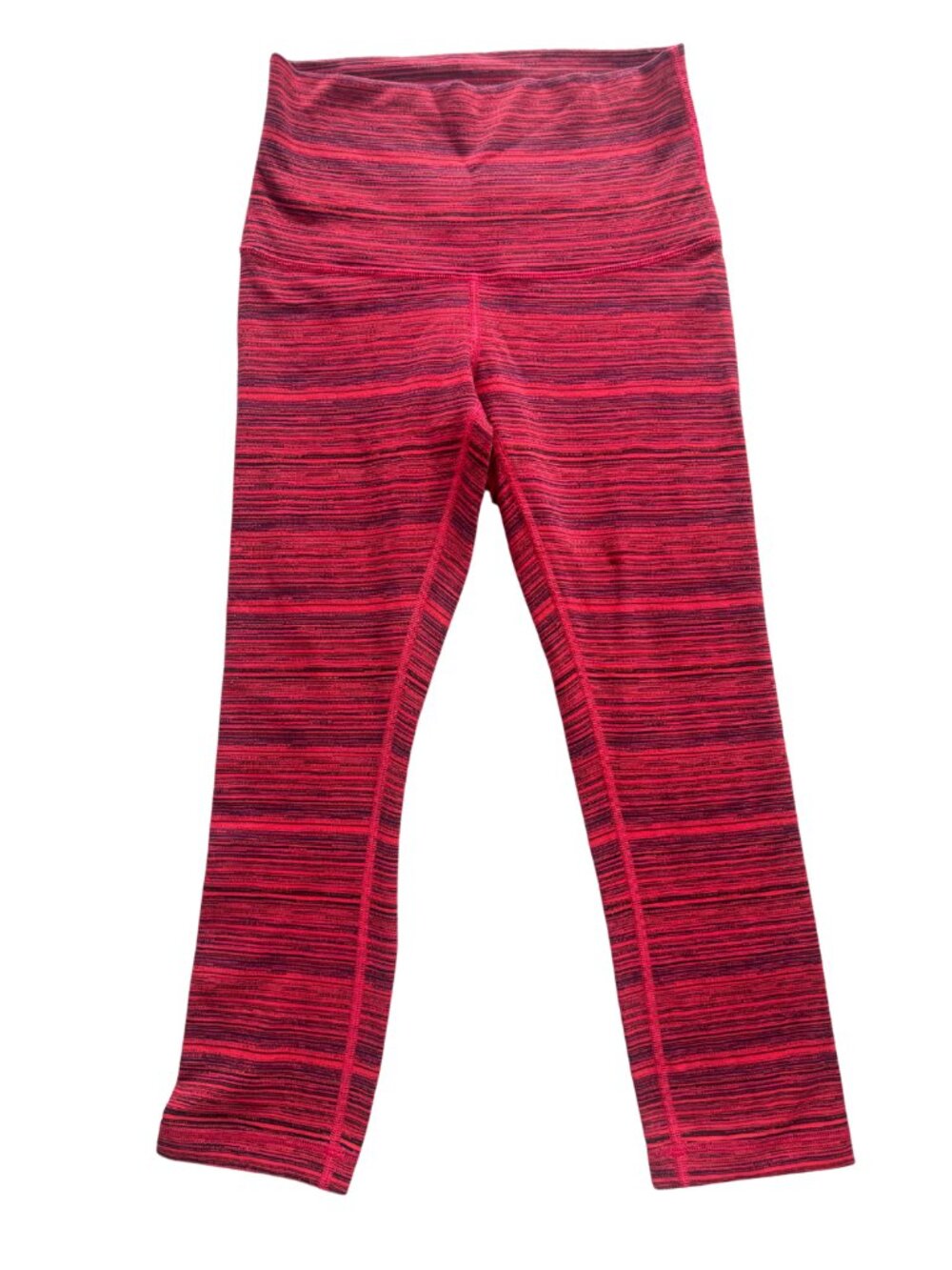 Lululemon Wunder Under Crop Space Dye Bumble Berry Luon Leggings Size 6